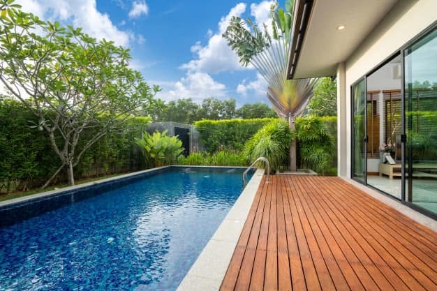 Solid Hardwood Poolside Timber Decking